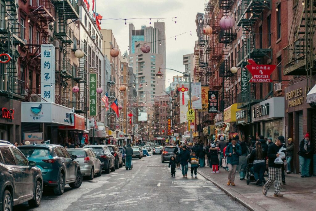 亞洲白天街景